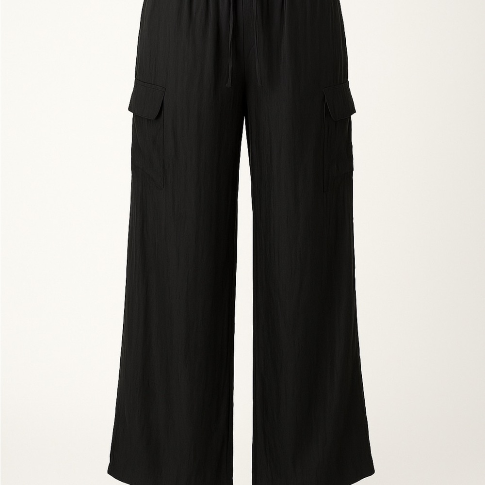 Rachel Zoe Black Wide Leg Pull-On Pants Size SP - Picture 3 of 7